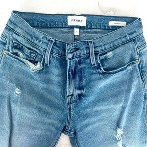 Frame Le Garçon Mid Rise Skinny